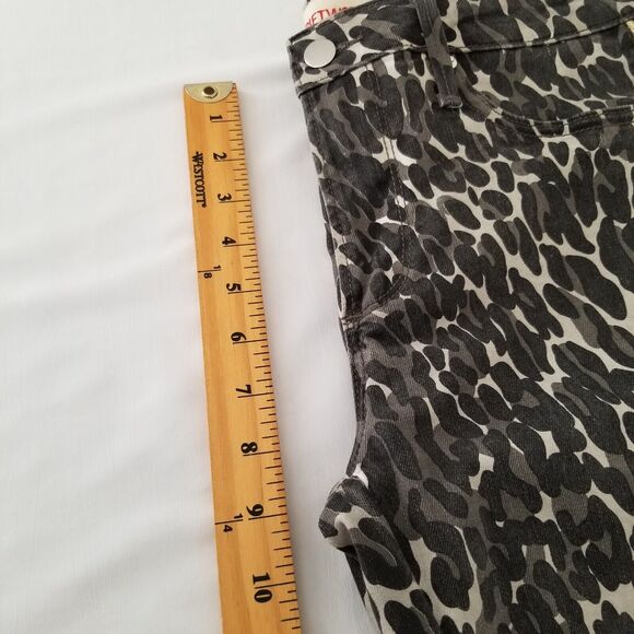 Driftwood Jeans Jackie‎ Cheetah Animal Print Skinny Raw Hem Womens Size 27 - Picture 9 of 10